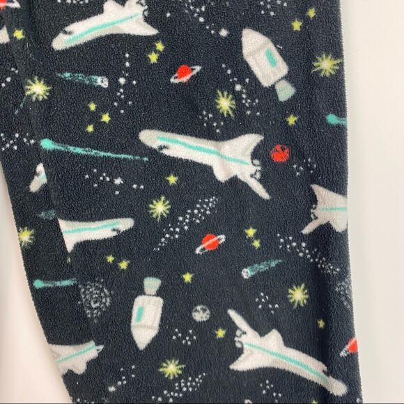 THREE GIRLS VARIOUS BRAND PAJAMA PANTS SKULL SPACE SHUTTLE DEER SIZES 7/8/M - Picture 3 of 14
